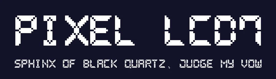 Pixel LCD7 by Style-7 — Display Font — thumbnail 2