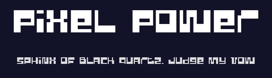 Pixel Power by dustBUST — Display Font — thumbnail 2