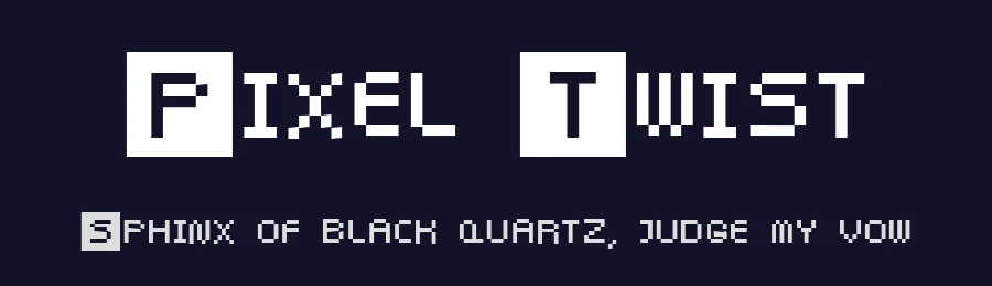 Pixel Twist by Simon Murdoch — Display Font — thumbnail 2