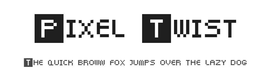 Pixel Twist by Simon Murdoch — Display Font