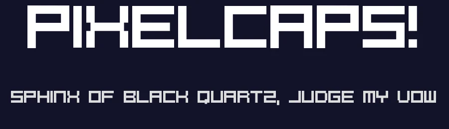 PixelCaps! by Markus Koellmann — Display Font — thumbnail 2