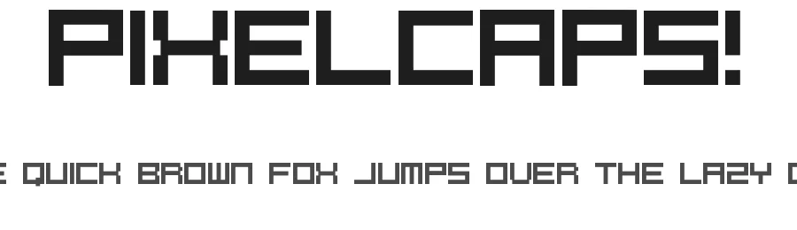 PixelCaps! by Markus Koellmann — Display Font