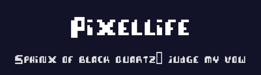 Pixellife by William Clifford — Display Font — thumbnail 2