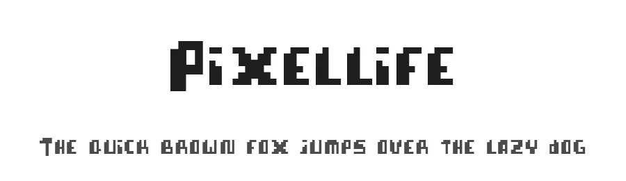 Pixellife by William Clifford — Display Font