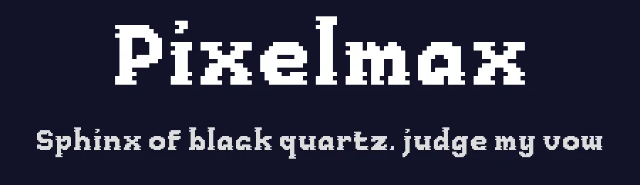 Pixelmax by Fitrah Type — Display Font — thumbnail 2
