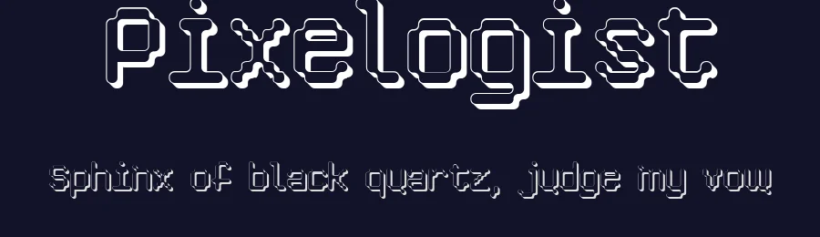 Pixelogist by abasiry.com — Display Font — thumbnail 2