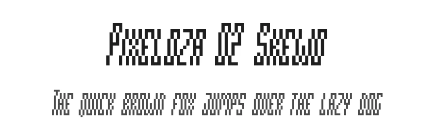 Pixeloza 02 Skewo by Fontsphere — Decorative Font