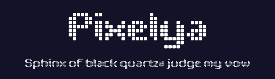 Pixelya by twinletter — Display Font — thumbnail 2