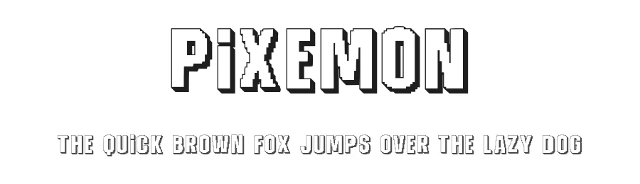 Pixemon by Eko Bimantara โ Display Font