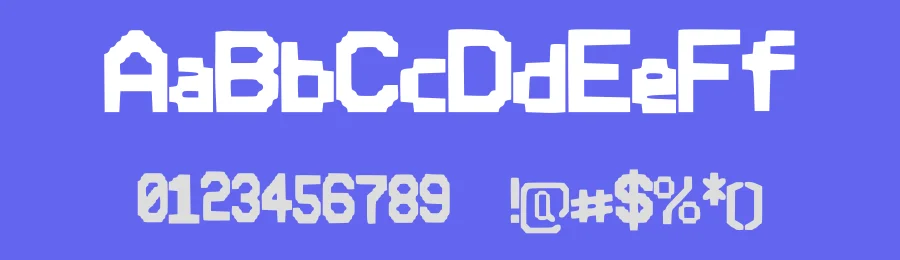 Pixle Font by Carlos Flores — Display Font — thumbnail 3