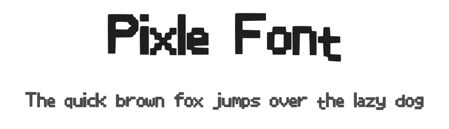 Pixle Font by Carlos Flores — Display Font