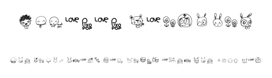 Pixopop Roughcut by pixopop — Dingbats Font