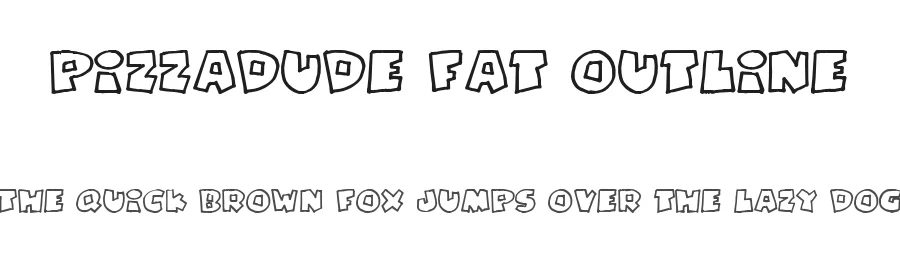 Pizzadude Fat Outline