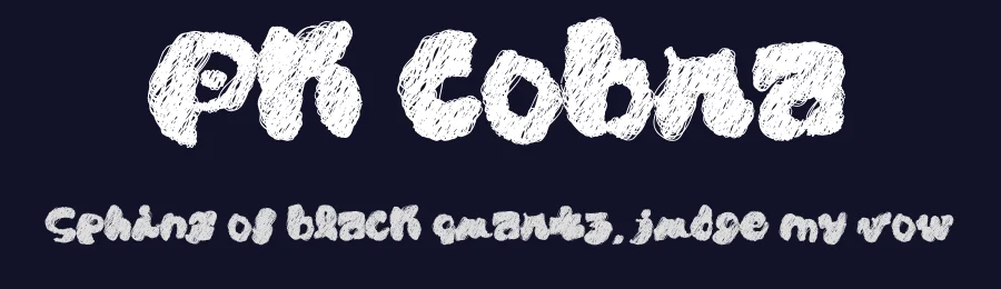 Pk Cobra by paintblack — Script Handwritten Font — thumbnail 2