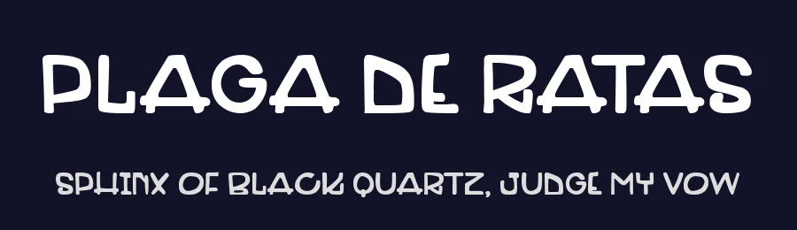 Plaga de Ratas by Woodcutter — Decorative Font — thumbnail 2