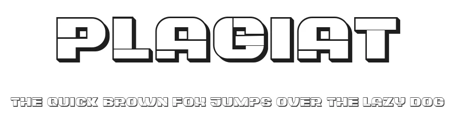 Plagiat by Vladimir Nikolic — Decorative Font