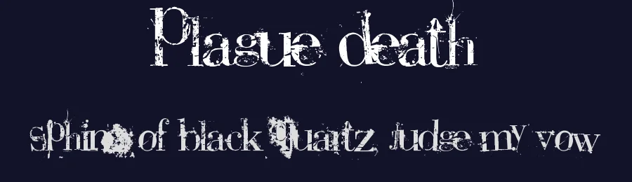 Plague Death by Dirt2.com - SickCapital — Decorative Font — thumbnail 2