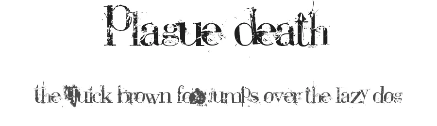 Plague Death by Dirt2.com - SickCapital โ Decorative Font