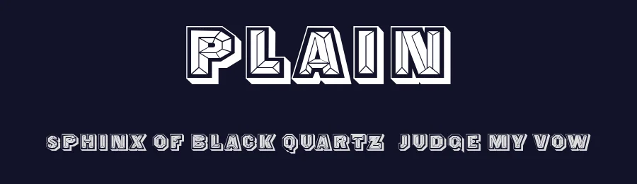 Plain by Vladimir Nikolic — Decorative Font — thumbnail 2