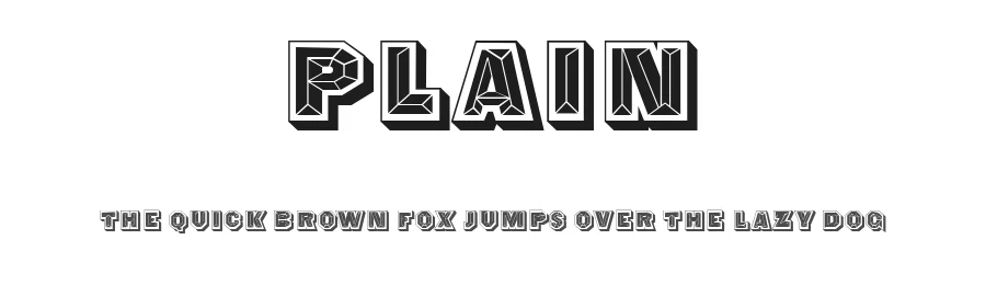 Plain by Vladimir Nikolic β Decorative Font