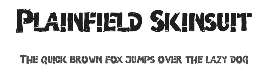 Plainfield Skinsuit by Mr.Fisk Fonts — Decorative Font