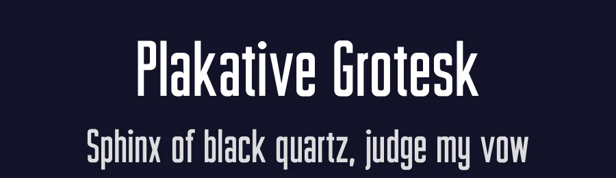 Plakative Grotesk by Uwe Borchert — Sans Serif Font — thumbnail 2
