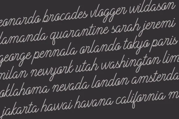 Plandscape Font by akrtype — Script Handwritten Font — thumbnail 7