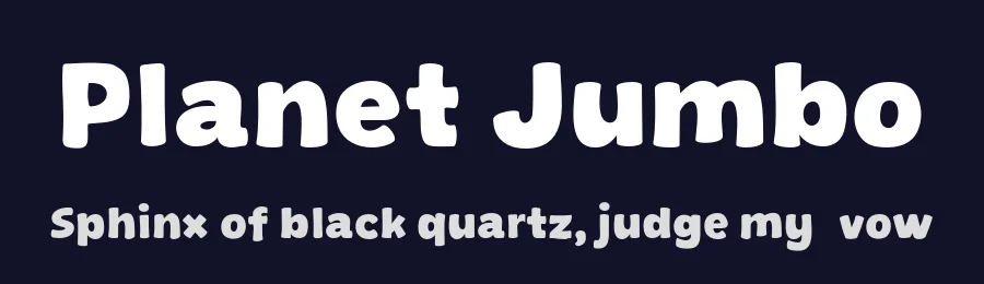 Planet Jumbo by MJType — Decorative Font — thumbnail 2