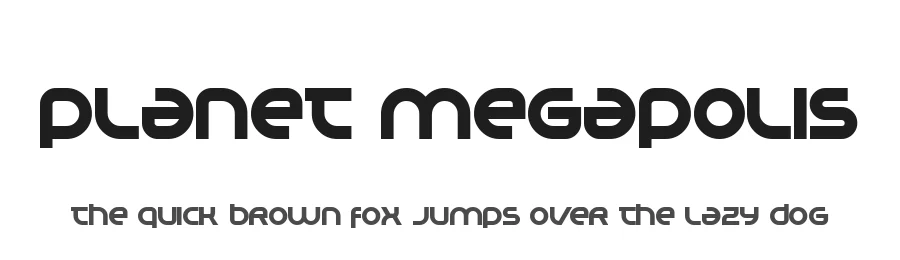 Planet Megapolis by Planet — Display Font