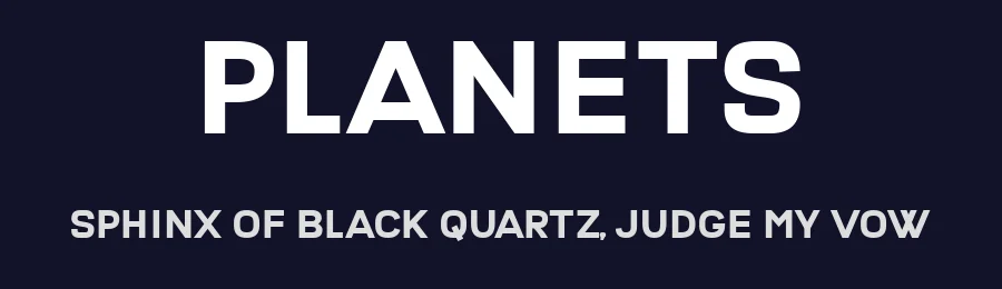 Planets by Vladimir Nikolic — Sans Serif Font — thumbnail 2