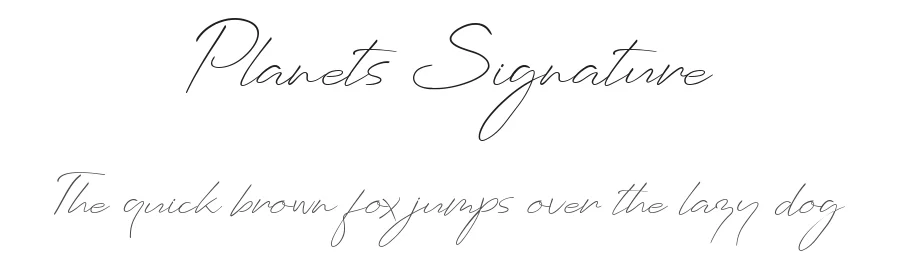 Planets Signature