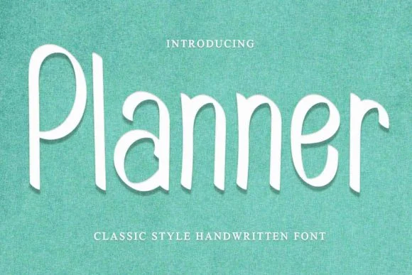Planner Font by GiaLetter — Script Handwritten Font