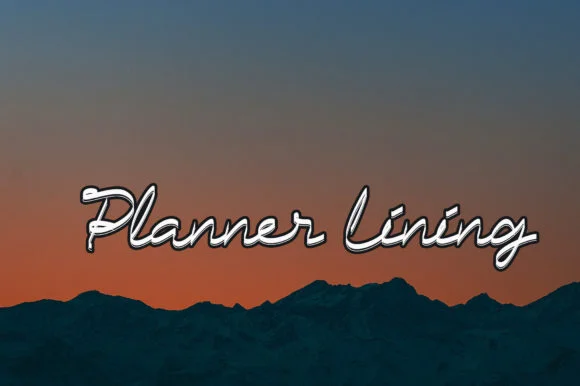Planner Lining Font by lightdawndesign — Script Handwritten Font — thumbnail 2