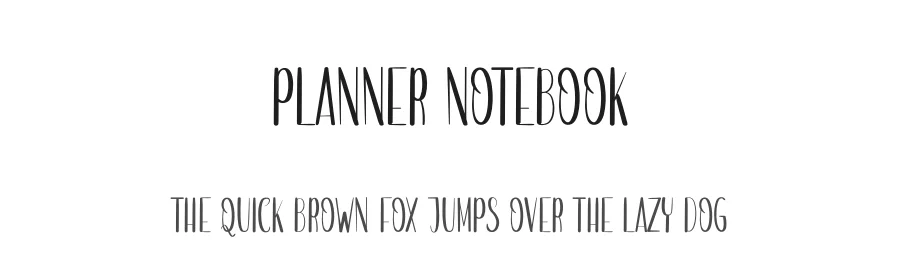 Planner Notebook