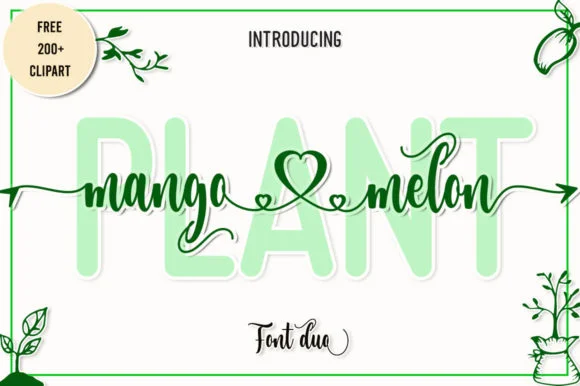 Plant Mangomelon Font by Fadlilah Studio — Script Handwritten Font