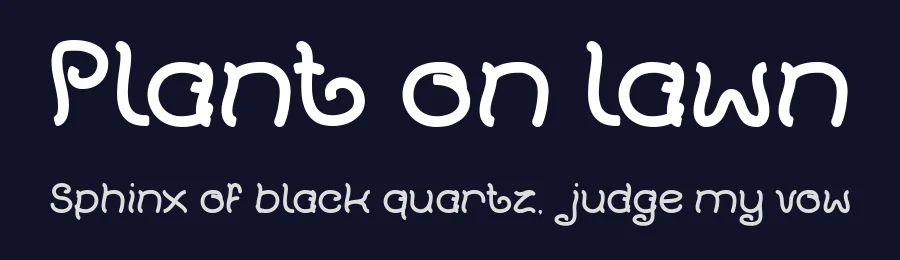 Plant on lawn by weknow — Script Handwritten Font — thumbnail 2