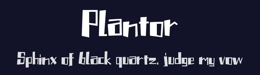 Plantor by Bud White — Decorative Font — thumbnail 2