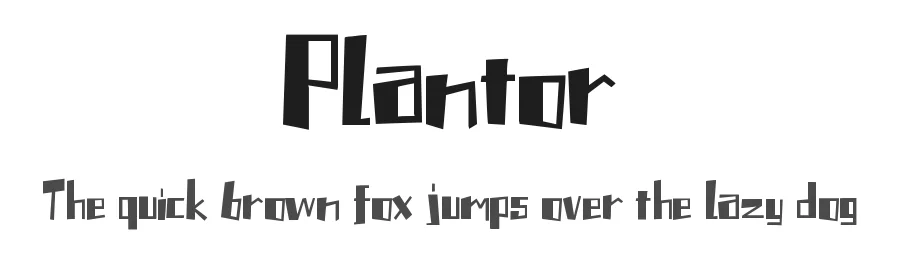 Plantor by Bud White — Decorative Font