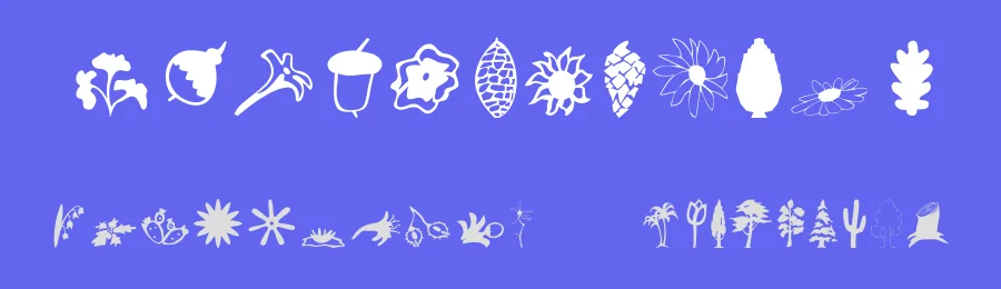 Plants — Dingbats Font — thumbnail 3