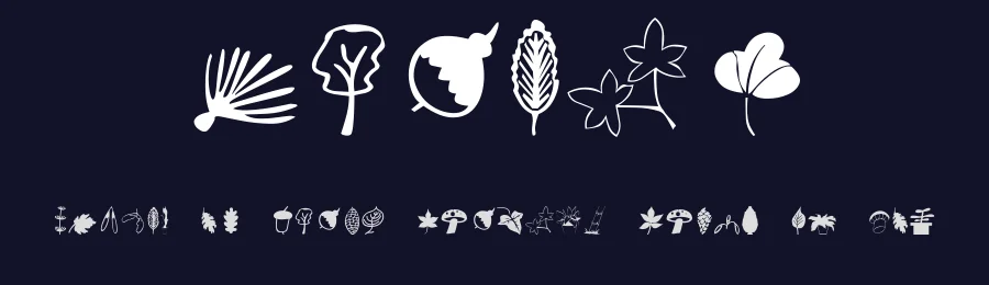 Plants — Dingbats Font — thumbnail 2