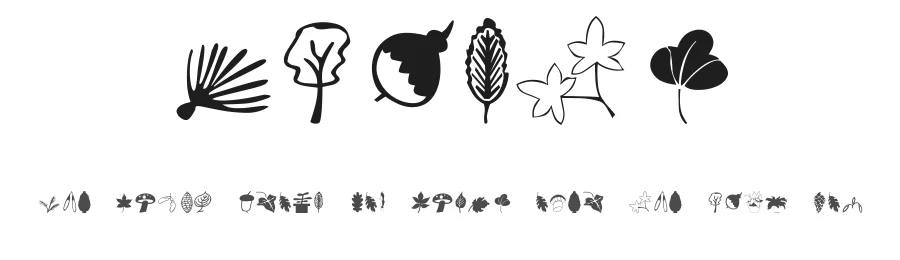 Plants — Dingbats Font
