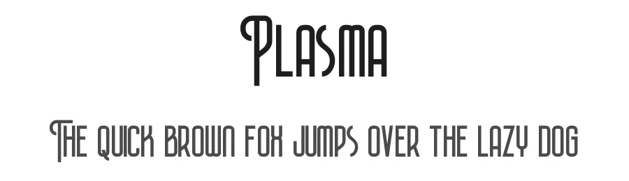 Plasma by Peter Olexa — Decorative Font