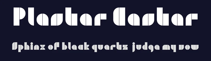 Plaster Caster by Salvo Nicolosi — Decorative Font — thumbnail 2