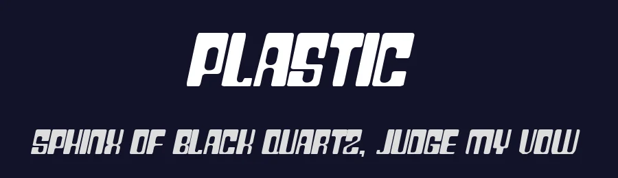 Plastic by Apostrophic Labs — Display Font — thumbnail 2