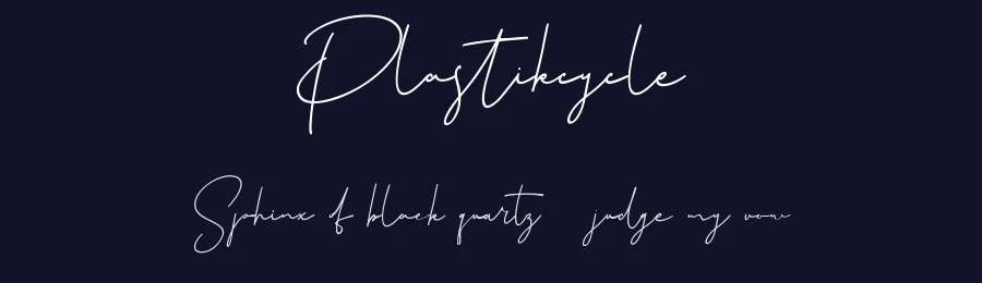 Plastikcycle by Maulana Creative — Script Handwritten Font — thumbnail 2