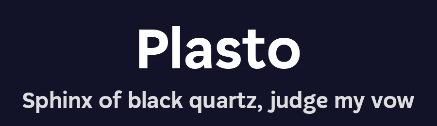 Plasto by Eko Bimantara — Sans Serif Font — thumbnail 2