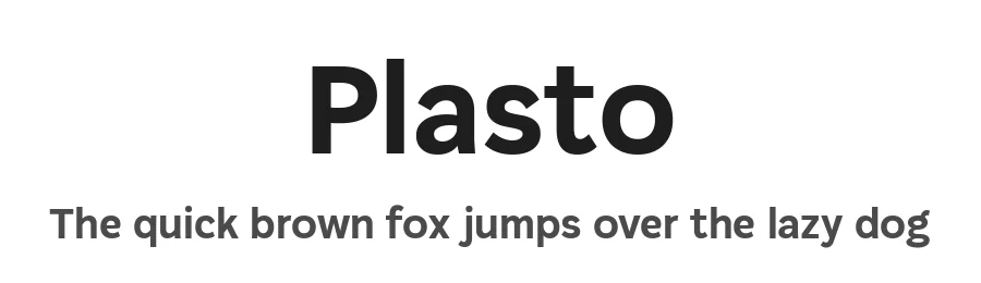 Plasto by Eko Bimantara — Sans Serif Font