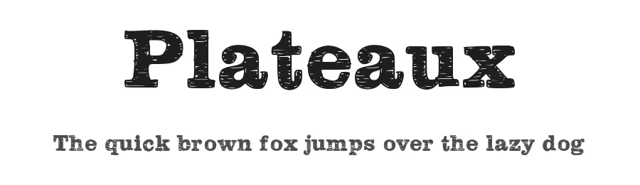 Plateaux by Jake Luedecke β Decorative Font