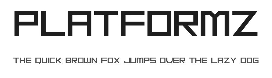 Platformz by Vladimir Nikolic — Sans Serif Font