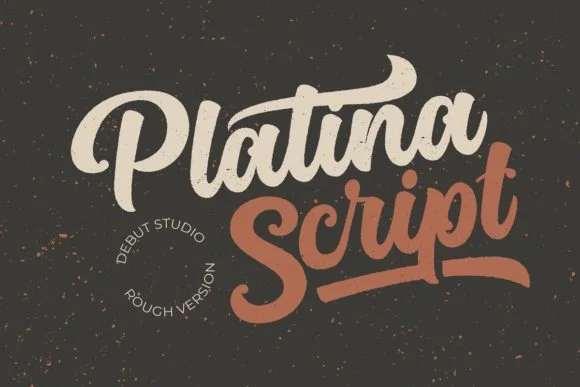 Platina Script by Debut Studio — Script Handwritten Font